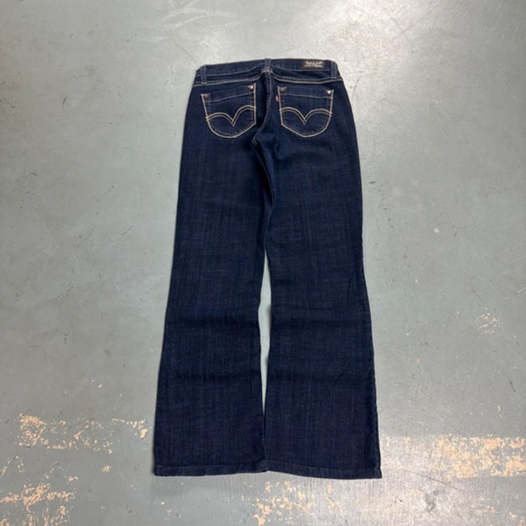 Levi's Dark Blue Straight Leg Jeans - Picture 1 of 9